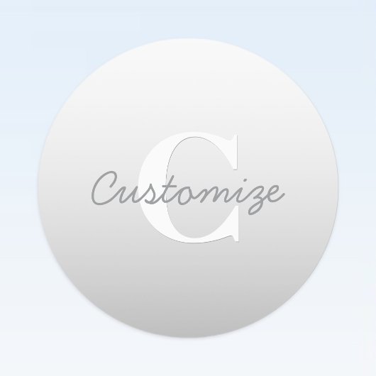 Étiquettes Nom cursif ou autre texte avec monogramme | Dégrad