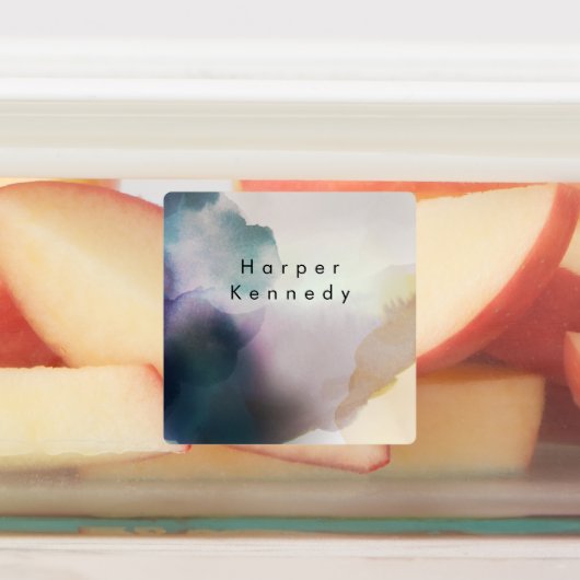 Étiquettes Nom d'aquarelle moderne (Apposé)