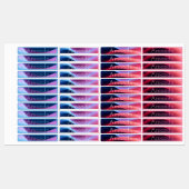 Étiquettes Nom de code couleur bleu rouge pourpre mou (Feuille)