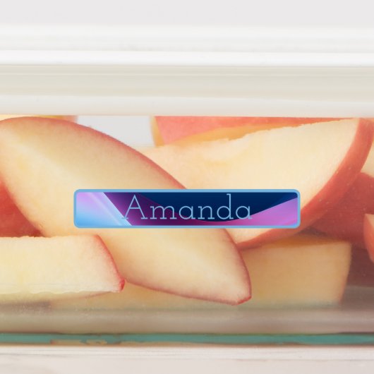 Étiquettes Nom de code couleur bleu rouge pourpre mou (Apposé)