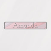 Étiquettes Nom de code couleur pâle rose pâle mou (Design 1)