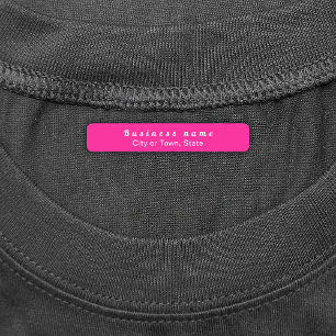 Étiquettes Nom de la marque en texte clair sur le rectangle r