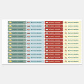 Étiquettes Nom de la voiture (Feuille)