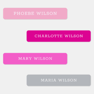 Étiquettes Nom de l'école personnalisée pour enfants