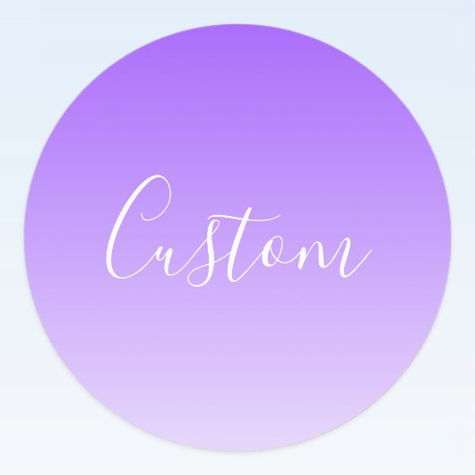Étiquettes Nom de script cursif & ombre violet clair modifiab