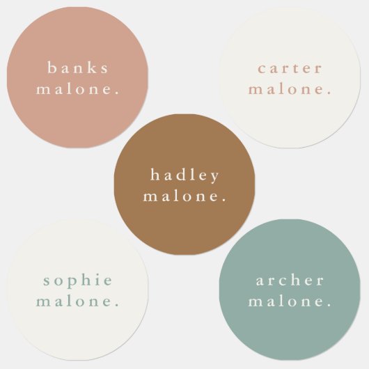 Étiquettes Nom d'enfant simple Vêtements imperméables (Groupe)