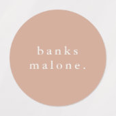 Étiquettes Nom d'enfant simple Vêtements imperméables (Design 1)