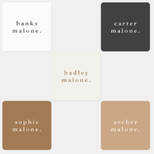 Étiquettes Nom d'enfant simple Vêtements imperméables