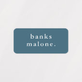 Étiquettes Nom d'enfant simple Vêtements imperméables (Design 1)