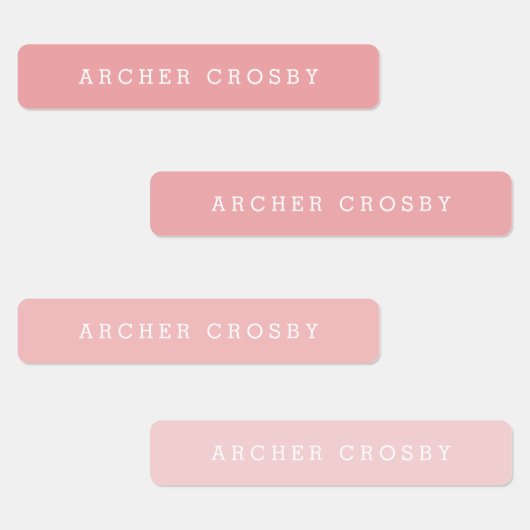 Étiquettes Nom des enfants imperméables colorés modernes (Groupe)