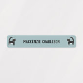 Étiquettes Nom du chat (Design 1)