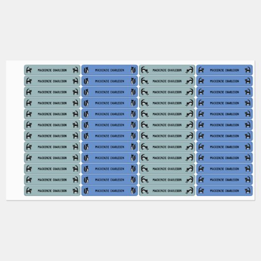 Étiquettes Nom du chat (Feuille)