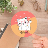 Étiquettes Nom du chat adorable joli