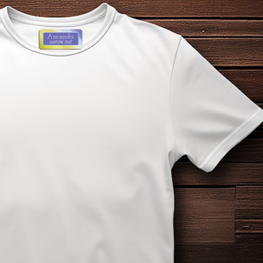 Étiquettes Nom du numéro vert pourpre de chaux dégradé