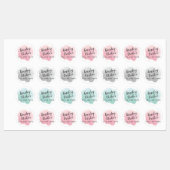 Étiquettes Nom du script d'aquarelle Iron (Feuille)