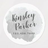 Étiquettes Nom du script Watercolor (Design 2)