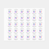 Étiquettes Nom du site Web du logo de l'entreprise personnali (Feuille)