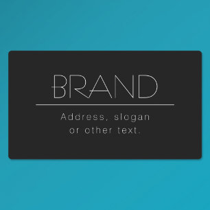 Étiquettes Nom élégant & Slogan ou autre texte