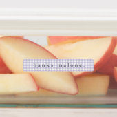 Étiquettes Nom En vichy étanche pourpre (Apposé)