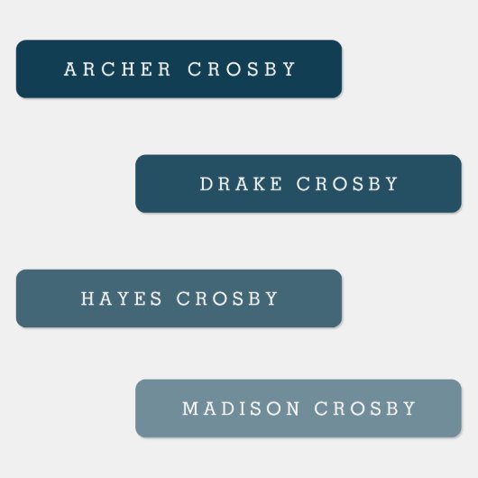 Étiquettes Nom étanche de type simple (Groupe)