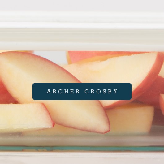 Étiquettes Nom étanche de type simple (Apposé)