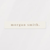 Étiquettes Nom étanche de type simple Bold (Design 1)