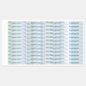 Étiquettes Nom holographique étanche pour les enfants de l'éc (Feuille)