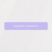 Étiquettes Nom hydrofuge adhésif pourpre (Design 1)