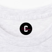 Étiquettes Nom mignon & monogramme | Vêtements Imperméables (Apposé)