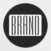 Étiquettes Nom moderne ou nom de marque modifiable pour l'ent (Design 1)