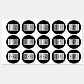 Étiquettes Nom moderne ou nom de marque modifiable pour l'ent (Feuille)