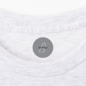 Étiquettes Nom ou salutation modifiable | Gris noir et foncé (Apposé)