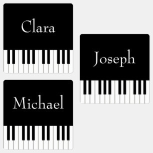 Étiquettes Nom personnalisé des musiciens de piano classique