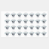 Étiquettes Nom personnalisé du fentes mignonne (Feuille)