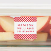 Étiquettes Nom personnalisé moderne Adhésif étanche (Apposé)