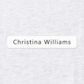 Étiquettes Nom personnalisé ou nom de société vêtements de ti (Design 1)