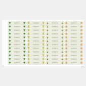 Étiquettes Nom personnalisé pour enfants (Feuille)