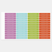 Étiquettes Nom personnel Super et lumineux (Feuille)