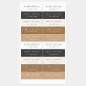 Étiquettes Nom simple Boho Rainbow Waterproof (Feuille)