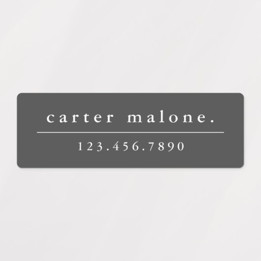 Étiquettes Nom simple Boho Rainbow Waterproof (Design 2)