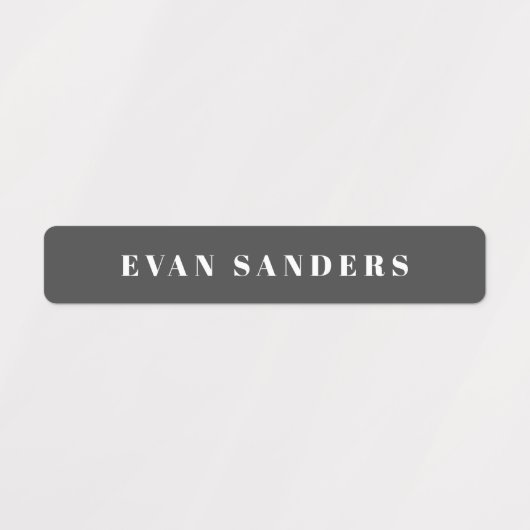 Étiquettes Nom simple Boho Rainbow Waterproof (Design 2)