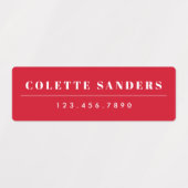 Étiquettes Nom simple Boho Rainbow Waterproof (Design 1)