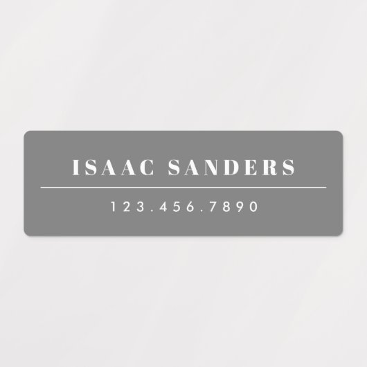 Étiquettes Nom simple Boho Rainbow Waterproof (Design 1)