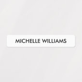 Étiquettes Nom simple des enfants noirs et blancs (Design 1)