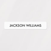 Étiquettes Nom simple des enfants noirs et blancs (Design 2)