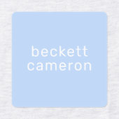 Étiquettes Nom sur le fer bleu sur les vêtements (Design 1)