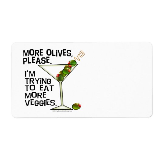 ÉTIQUETTES NOMINALES, ÉTIQUETTES - Plus d'Olives - (Devant)