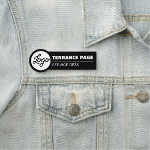 Étiquettes nominatives d'entreprise avec logo magn