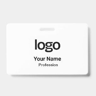 Étiquettes nominatives noires et blanches Badges