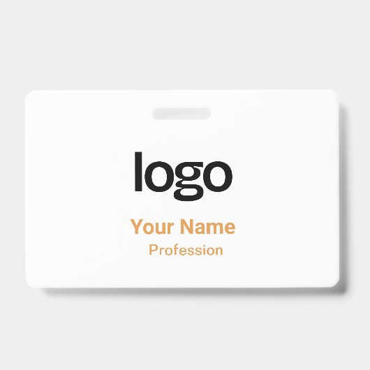 Étiquettes Nominatives Orange Badges (Avant)
